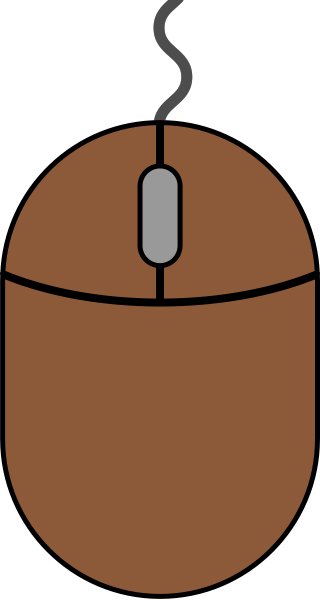 Brown mouse icon2 free vector data.