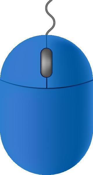 Blue2 mouse icon free vector data.