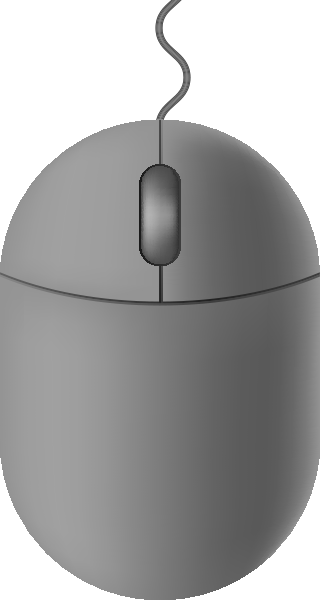Light gray mouse icon free vector data.