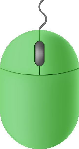 Light green mouse icon free vector data.