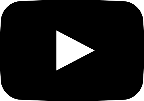 black movie play button vector icon