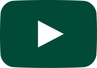 dark green movie play button vector icon