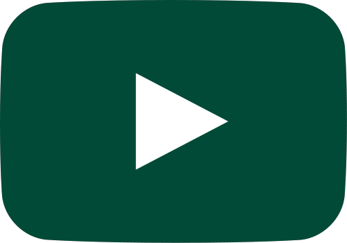 dark green movie play button vector icon