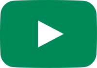 green movie play button vector icon