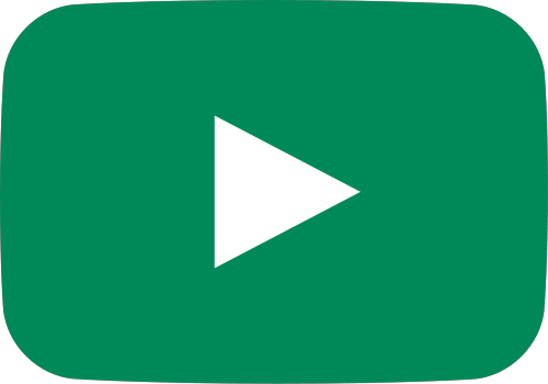 green movie play button vector icon