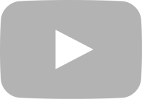 light gray movie play button vector icon