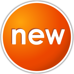 Orange New Icon Vector Data