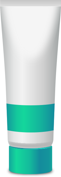 PAINT TUBE TURQUOISE BLUE free vector data