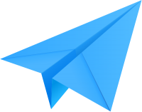 Light blue paper plane, paper aeroplane vector  icon  data for free