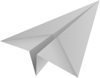 Light gray paper plane, paper aeroplane vector  icon  data for free