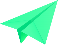 Light green paper plane, paper aeroplane vector  icon  data for free