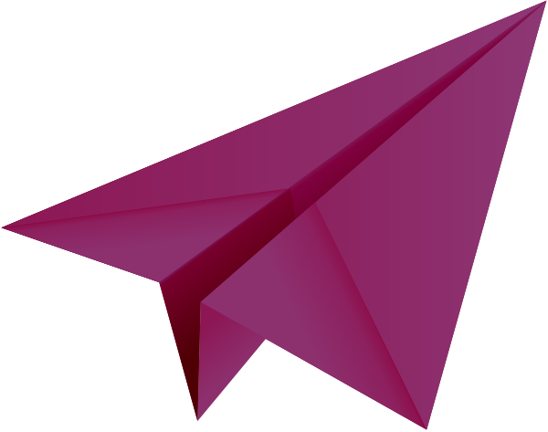 Purple paper plane, paper aeroplane vector  icon  data for free
