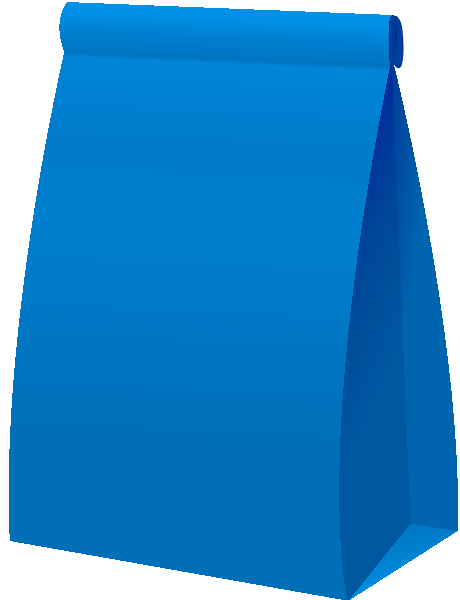 PAPER BAG2 BLUE vector icon