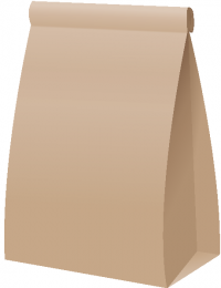 PAPER BAG2 BROWN vector icon