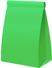 PAPER BAG LIGHT GREEN2 vector icon