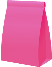 PAPER BAG2 PINK vector icon