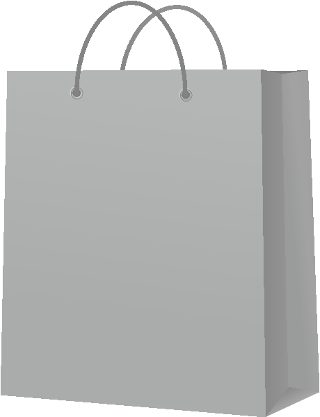 PAPER BAG GRAY vector icon
