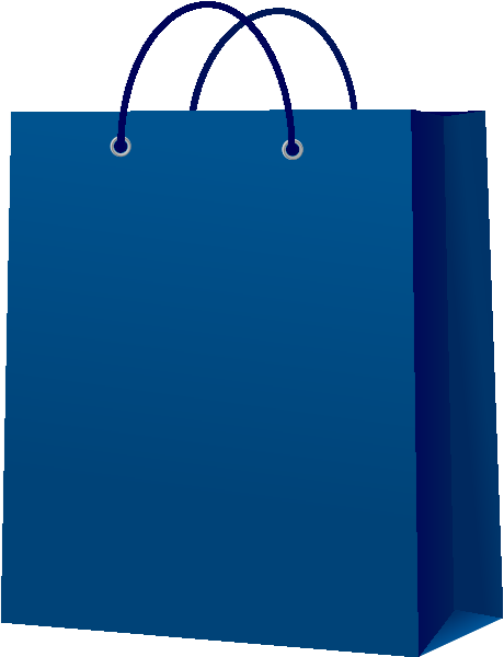 PAPER BAG NAVY BLUE vector icon