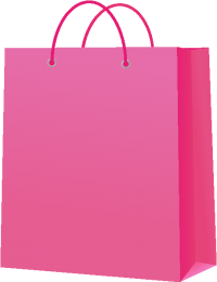 PAPER BAG PINK vector icon