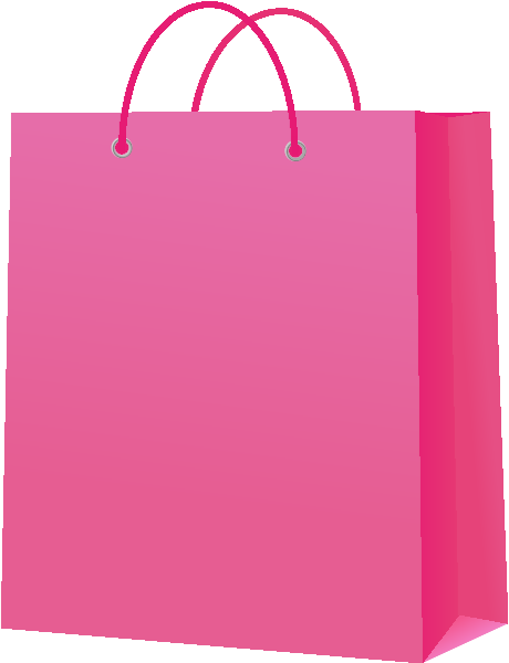PAPER BAG PINK vector icon