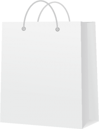 PAPER BAG WHITE vector icon