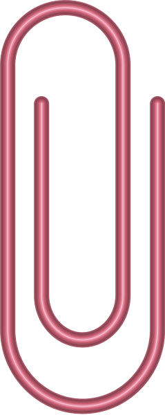 Pink Paper Clip Vector Data for Free