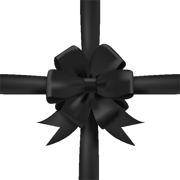 Black Bow Ribbon Icon3 Vector Data