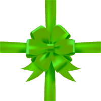 Green Bow Ribbon Icon3 Vector Data