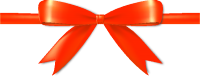 Orange Bow Ribbon Icon Vector Data