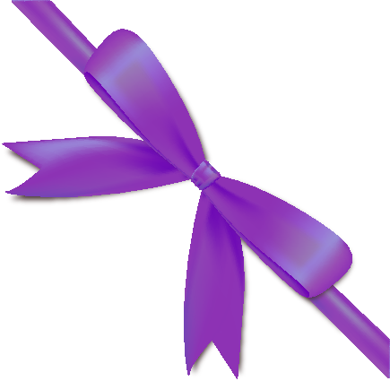 Purple Bow Ribbon Icon2 Vector Data