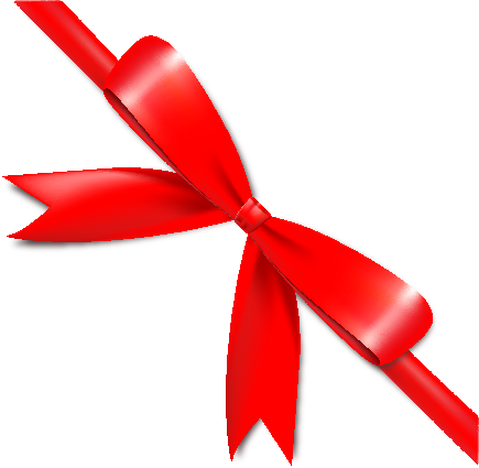 Red Bow Ribbon Icon2 Vector Data