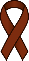 Brown Ribbon Sticker Icon.vector data