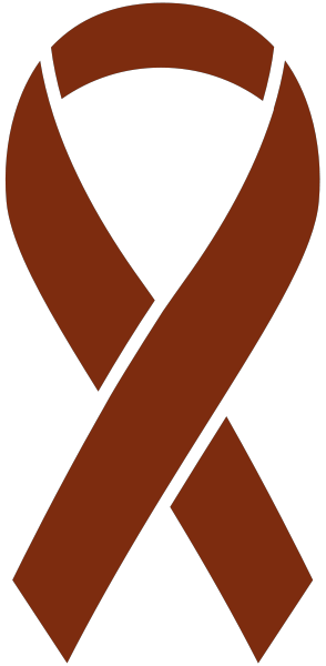 Brown Ribbon Sticker Icon2 Vector Data.
