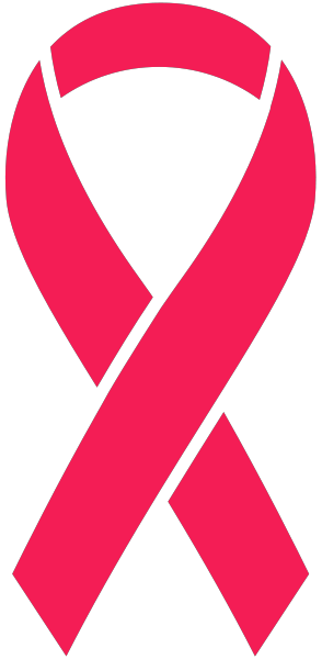 Pink Ribbon Sticker Icon2 Vector Data.