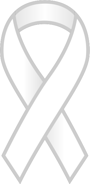 White Ribbon Sticker Icon.vector data