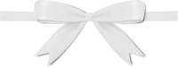 White Bow Ribbon Icon Vector Data