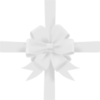 White Bow Ribbon Icon3 Vector Data