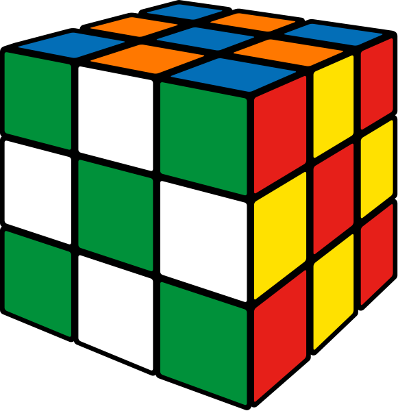 Rubik's cube soccer1 vector icon
