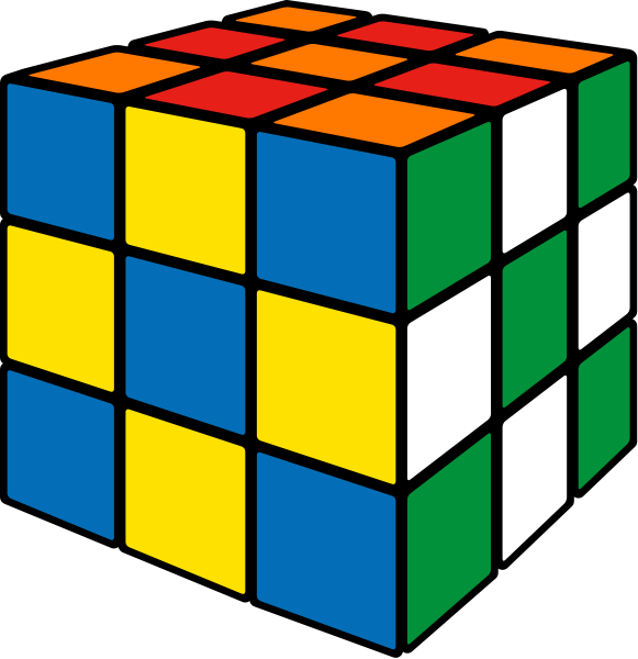 Rubik's cube soccer5 vector icon