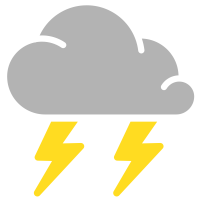 simple weather icons thunderstorms