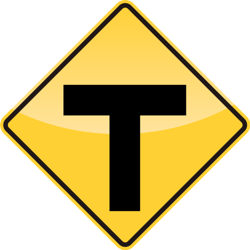 T ROADS Sign