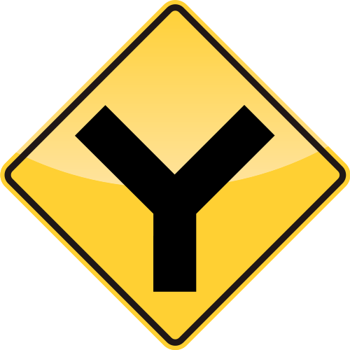 Y ROADS Sign